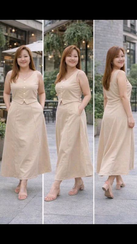 TernoSet #DressStyle #MinimalistStyle #ClassyLook #SimpleElegance #NeutralOutfit #cleanlook #FreeCoinsInShopeeVideo #shopeetrending