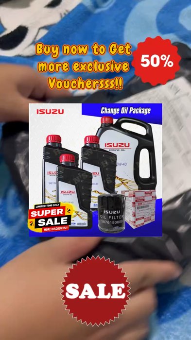 ￼ISUZU Select Engine Oil 15W-40 API CI-4 Oil Change Package for Isuzu D-Max (2012 up) Mu-x#FreeCoinsInShopeeVideo #MasMuraSaShopee #fyp