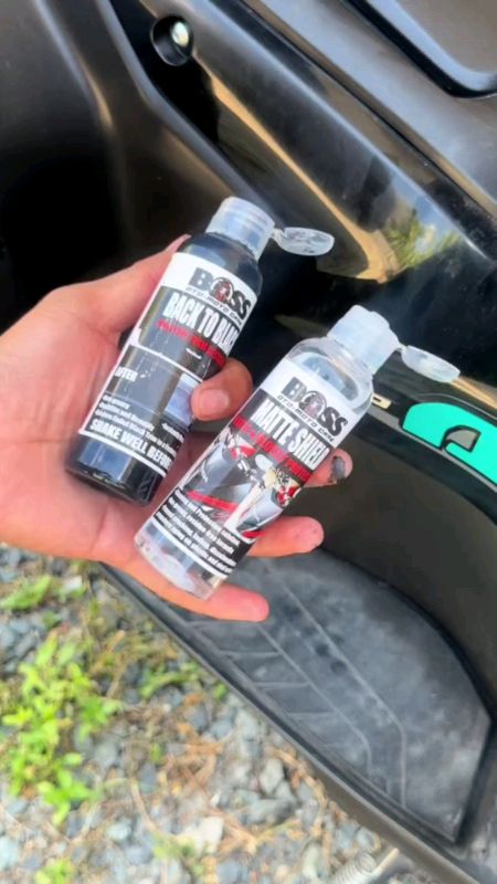 BACK TO BLACK & MATTE SHIELD BOSS FOR MOTORCYCLE CAR PLASTIC RESTORER PERMANENT SOLUTION ARMOR MATTE#MasMuraSaShopee #freecoinsinshopeevideo