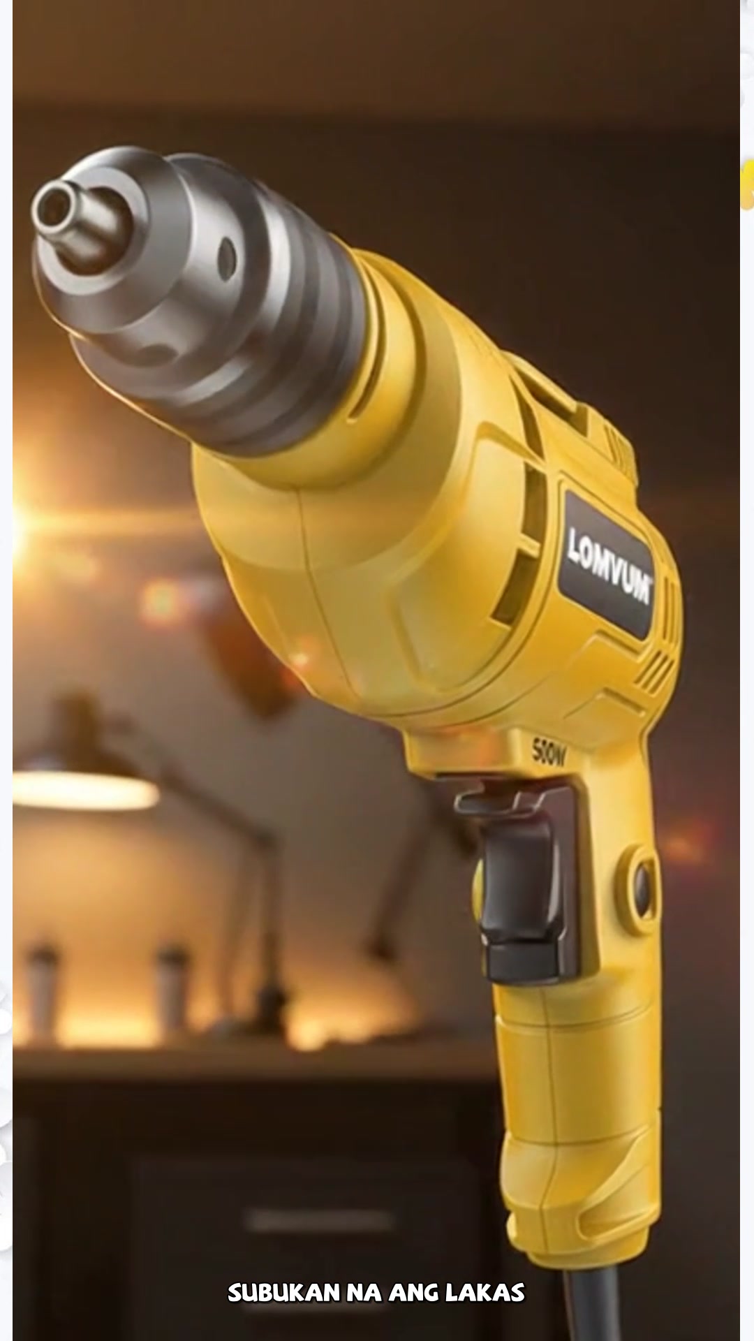 Perpektong drill para sa iyong home DIY projects! Siguraduhing may LOMVUM sa bahay mo. #ShopeePH #DIYPhilippines #PowerTools