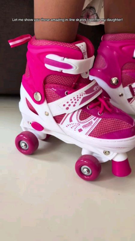 Vivid Double row Skate Roller Inline 4 wheel Roller Skating Shoes for Kids Suitable for Beginners#doublerow #skateroller #highquality #checkuotna