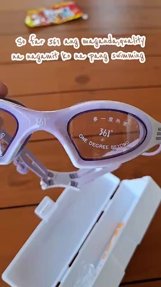 361 Degrees Racing Prescription Goggles with Earplugs Lens for Competition Swimming