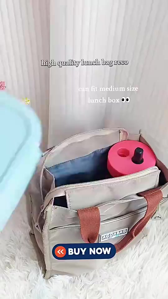 New Forest Series Colored Handheld Lunch Box Bag for Work, Handheld Bento Bag, Makeup Class Bag