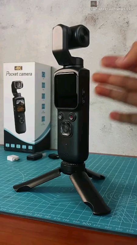 Affordable Pocket Sports Camera with Gimbal Stabilizer - 4K HD Mini Action Cam for Vlog & Daily Use