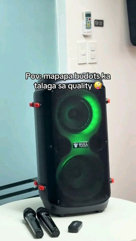 #Bull Audio Alpha / #Alphawith #WirelessMicrophone #Bluetooth #PartySpeaker#DeeBass#MASMURASASHOPEE #HUGOTSASHOPEE #freecoinsInShopeevideo #fyp#💯✅❤️