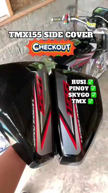 A-010 Motorcycle TMX155/125/RUSI MACHO Battery cover/side cover 1 pair #checkout #coverbattery #batterycover