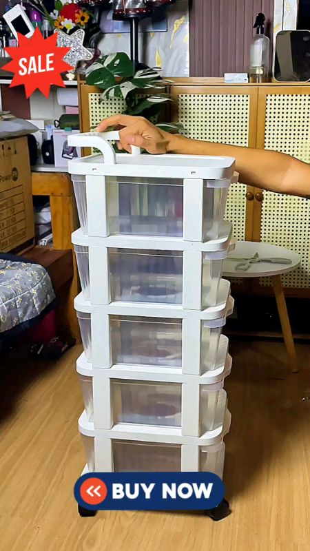Household Floor-Standing Drawer Storage Trolley for Baby Supplies, Mobile Snacksr Toys Organizer#trolleyorganizer#Freecoins #MasMuraSaShopee