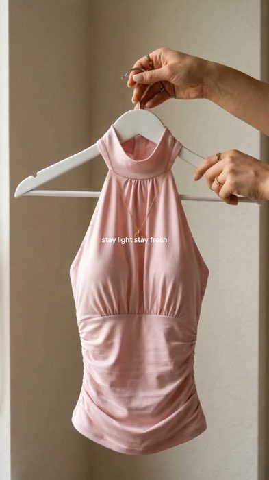 Halter Neck Padded Top #halterneck #paddedtop #halter #haltertop #summeroutfit #coquettetop #basicoutfit #basictop #sleevlesstop #MasMuraSaShopee