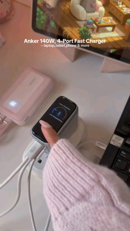 Anker power bank with 4 chargers, get yours now!? #electronics #modern #multiuse #useful #powerbank #4in1cable #shopee #shopeeph #shopeebuddol