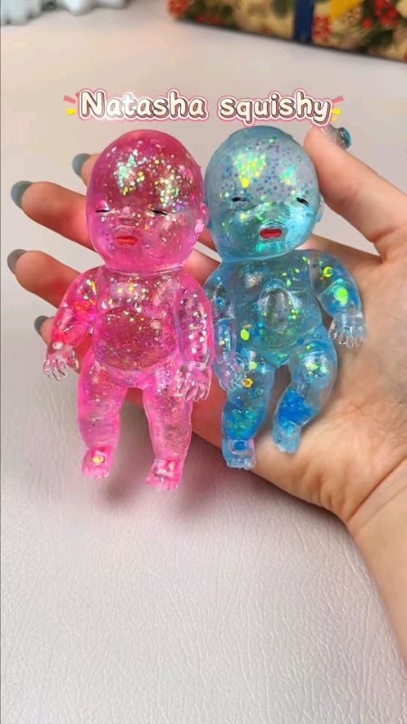 Natasha Cute Needoh Squishy Baby Stress Relief Toy Soft Squeeze Sensory Toy Relaxing Fidget for Kids Gifts