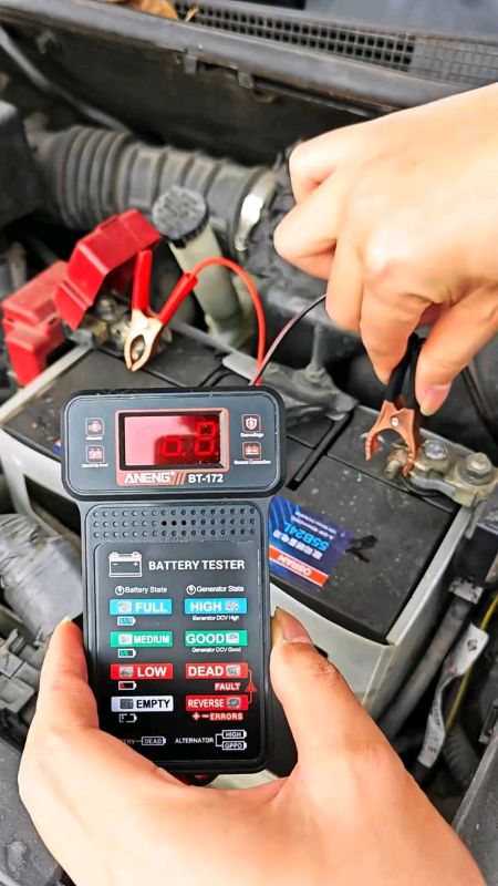 This small 12V digital tester instantly shows if your car battery is good, weak, or needs replacing. #CarBatteryTester #AutoDiagnostics #carmaintenanc