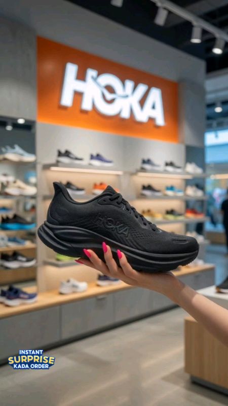 Hoka Clifton 11 Wide Men's Running - Black/Black #MasMuraSaShopee
