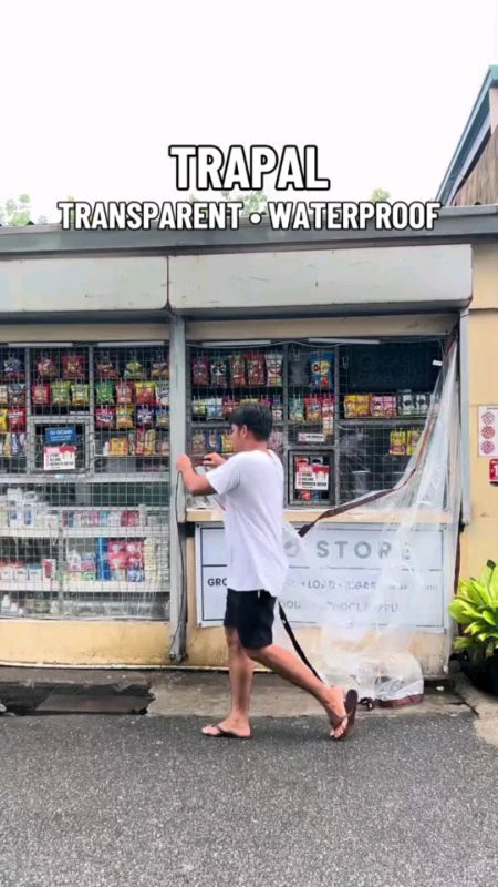 Transparent Trapal Waterproof Tarpaulin #transparenttrapal #waterprooftarpaulin #tarpaulin #trapal #fyp #viral #trending #MasMuraSaShopee #foryou