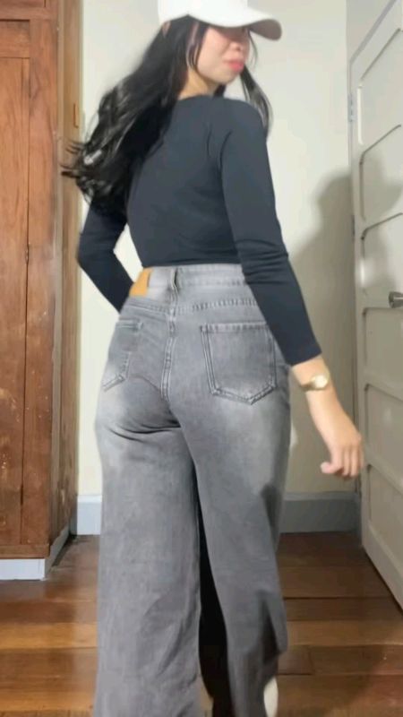 Fashion Jeans For Women Casual Loose Baggy Jeans High Waist Wide Leg Pants womenswear women's