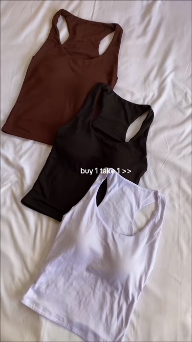 Padded top #racerback #paddedtop #sleeveless #MasMuraSaShopee #FreeCoinsInShopeeVideo