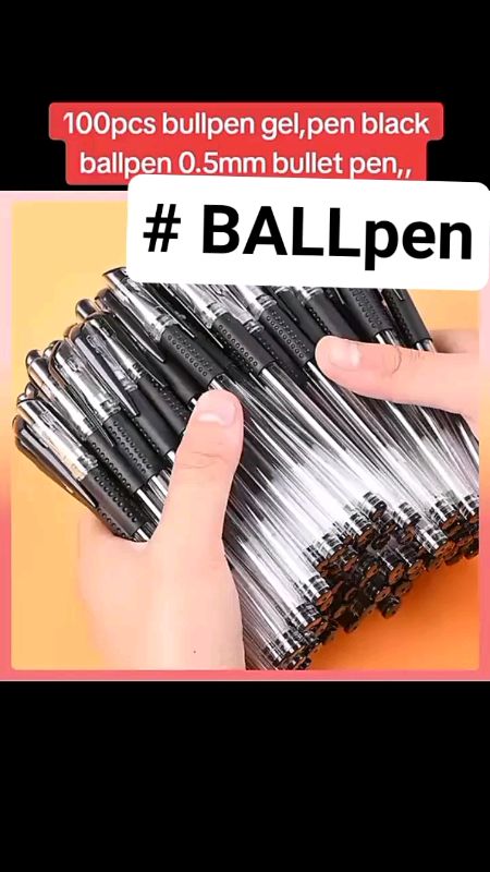 #BALLpen #200pcs #BallPen #set #gelPen 0.5 mm #black #ink #signpen ball pen Rods #refill #School #trending #tool #fashion #diy