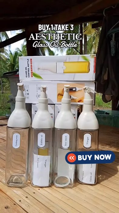 Buy 1 Take 3 Glass Oil Pot Leak Proof #japaneseoilbottle #glassoilpot #seasoningbottle #MasMuraSaShopee #FreeCoinsInShopeeVideo #ShopeePHPaydaySale