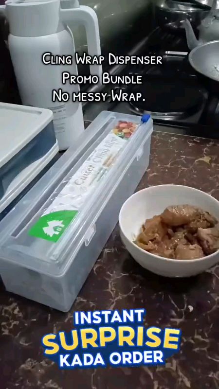 Cling Wrap for Food with Cutter#checkthisout #buynow #FreeCoinsInShopeeVideo #MasMuraSaShopee #fyp #stitch