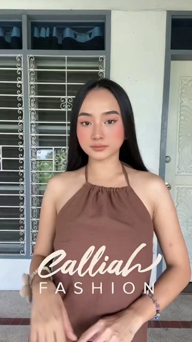 Ganda! Check out Calliah Sun-Kissed #halterneck #minidress #backlessdress - Casual Lingerie #basicsleeveless #womenswear