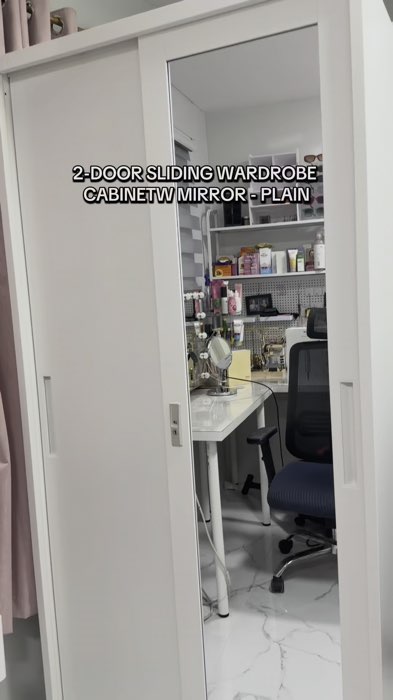#steelcabinet #2doorslidingwardrobecabinetwithmirror