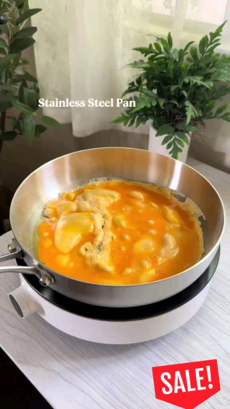Supvibe Stainless Steel Pan #trending #viral #MasMuraSaShopee #FreeCoinsInShopeeVideo