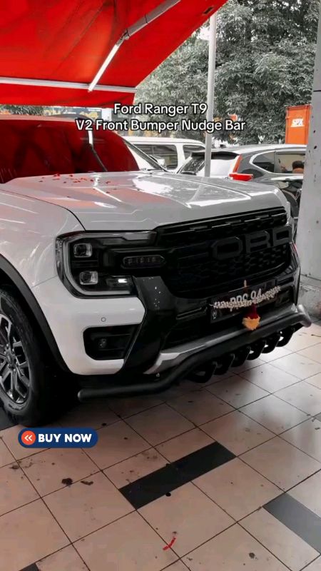 RAGE R-SERIES NUDGE BAR WITH LED LIGHT FOR FORD RANGER RAPTOR & RANGER T6 | EASY TO INSTALL #masmurasashoppe #shoppeph #Freecoinshoppevideo