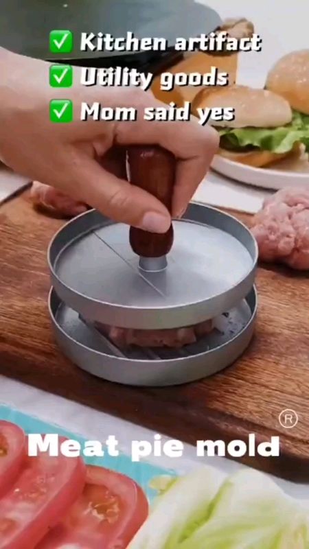 Round Burger Metal Mould Hamburger Patty Maker Grill Press Cooking Tool for Burger Press Pizza BBQ#HiQuality #MasMuraSaShopee