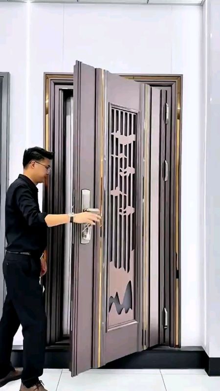 Modern Laminated Steel Door Durable #forsafe #forcomportable #checkout #fyp #trending