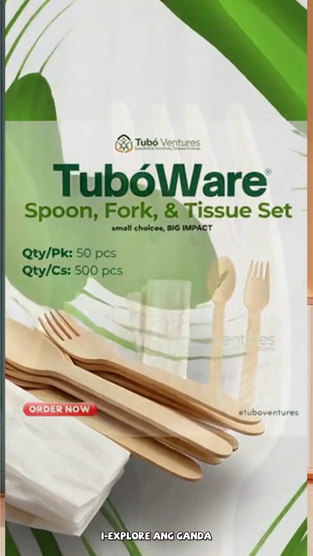 Sulitin ang bawat kaganapan gamit ang natural at eco-friendly na set para sa iyong bahay! #ShopeePH #fyp #TuboWare