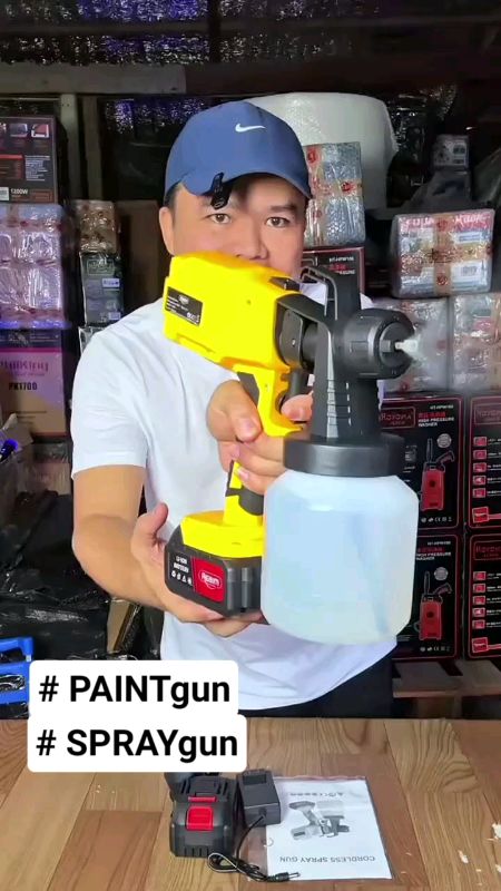 #PAINTgun #SPRAYgun #REAIM #Electric #spray Gun #Spray Paint #Machine #Portable High Atomization 800ML #trending #tool #fashion #diy