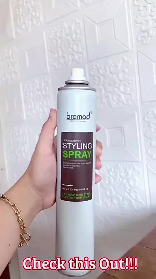 Bremod Hair Spraynet Strong Hold Salon or Daily Use Styling Dressing Long Lasting Spray