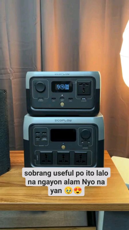 EcoFlow Portable Power Station RIVER 3 Plus, 286Wh LiFePO4 Battery, 3 Up to 1200W AC Outlets #EcoFlow #viral #fyp #trending #shopee