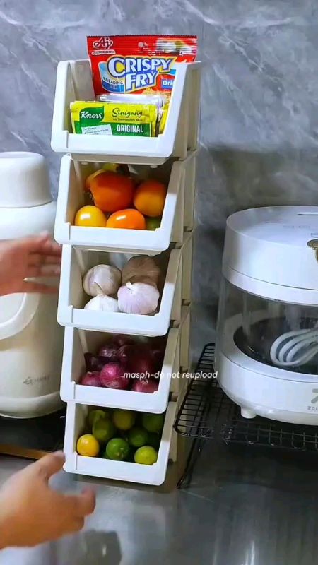 Stackable Bin Boxes Storage #shopeeVideo #affordable #kitchenfinds