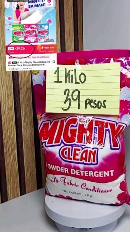 Mighty Clean Powder Detergent #mightyclean #shoppe #mightycleanpowderdetergent