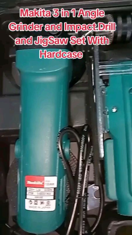 #NEW  2 in 1/3 in 1 Angle Grinder and #impact  Drill and JigSaw Set With #hardcase #FreeCoinsInShopeeVideo #freecoins