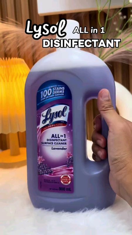 Disinfectant Multi Lysol Purpose Floor Cleaner 450Ml Original Lavender & Lemon Scent 54E &#freecoinsinshopeevideo #MasMuraSaShopee