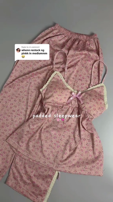 sleepwear in size med sis ☺️ #ternosleepwear #sleepwear #pajamaset #fyp #MasMuraSaShopee #FreeCoinsInShopeeVideo