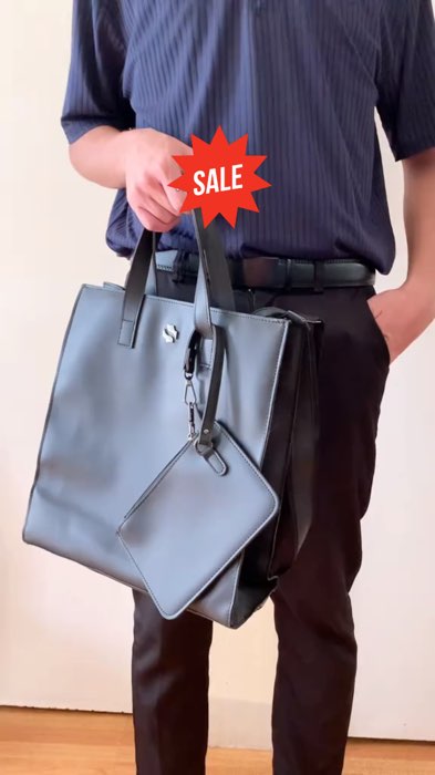 Shigetsu MITO Leather Tote Bag features a timeless design for work, school, & travel. #MasMuraSaShopee #ShopeePHPaydaySales #FreeCoinsInShopeeVideos