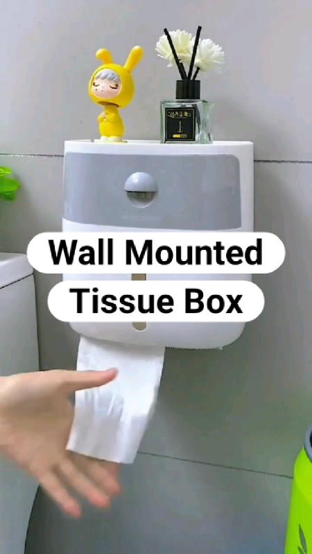 🛒 wall mounted tissue box💖 #tissuebox #bathroom #Home #foryou #Shopee33InstantSurprise #fyp #shopee #trending #viral #foryoupage #shopeefinds #trend