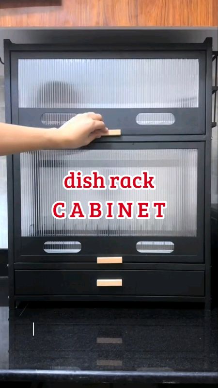 Dish Rack Cabinet #dishrack #dishcabinet #kitchen #masmurasashopee #FreeCoinsInShopeeVideo #ShoPeeAllz