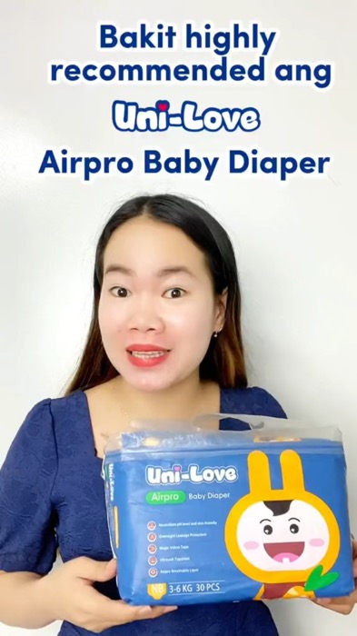 Uni-love Airpro baby diaper a neutralize PH level and skin- friendly and with a magic Velcro tape that ultra soft top sheets. Check out now! #uniloveq