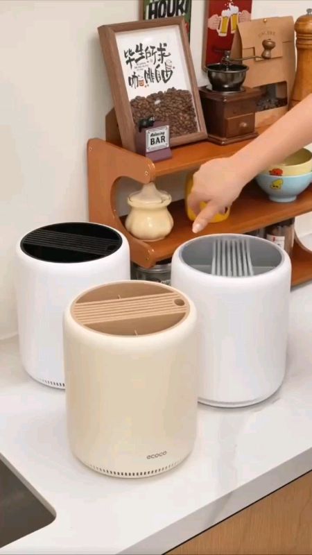 AZ 360° Knife Holder Kitchen Multifunctional Storage Rack Tool Knife Block Kitchen Organizer #kitchenorganizer #affordable #organizer #aesthitic