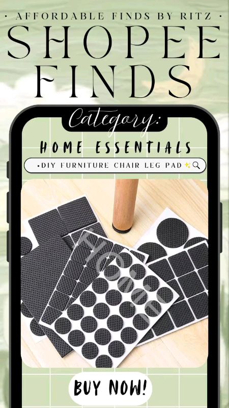 DIY Furniture Chair Leg Pad #FreeCoinsInShopeeVideo #MasMuraSaShopee #XTRAChallenge #chairlegpad #DIY #nonslip #selfadhesive  #fyp #trending #viral