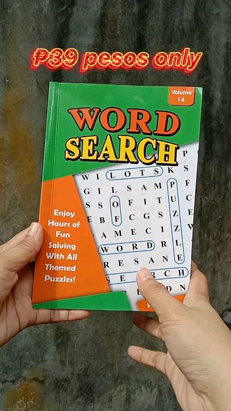1pc Word Search Puzzle Educational Past time for ₱39. #wordsearch