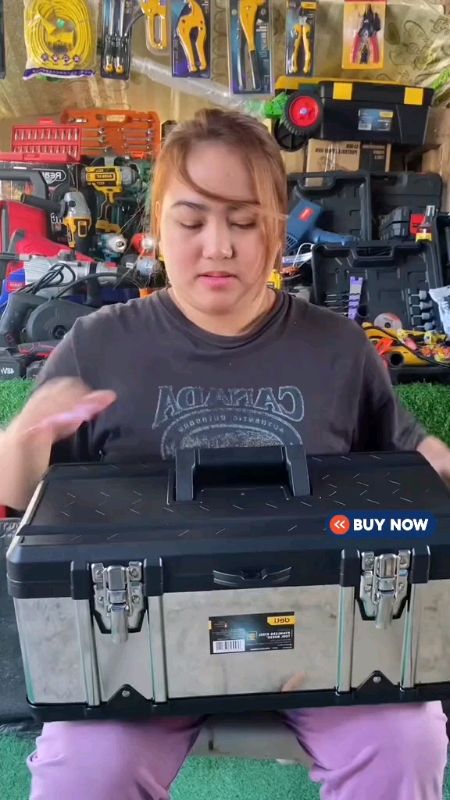 STEEL TOOLBOX. Napakaganda at napaka quality netong ating Stainless Steel toolbox✨️#Toolbox #StainlessToolBox#Stainless #HardPlastic #HeavyDutyToolBox