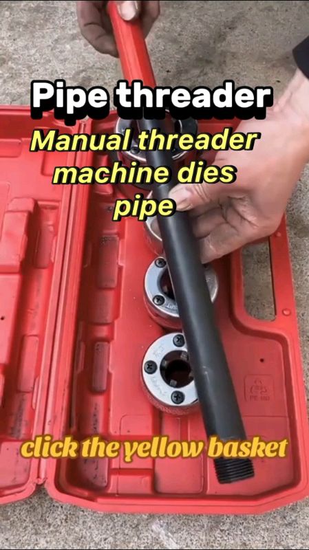 Pipe Threading Tool with Ratchet Handle - Includes 3/8", 1/2", 3/4", 1", 1 1/4", 1 1/2", 2" mold #pipe #FreeCoinsInShopeeVideo #trending #masmura