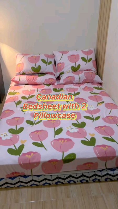 3in1 Canadian Bedsheet with 2 Pillowcase#canadian#bedsheet#pillowcase#set#Home#FreeCoinsInShopeeVideo#MasMuraSaShopee#trending#affordable#mustbuy#sale