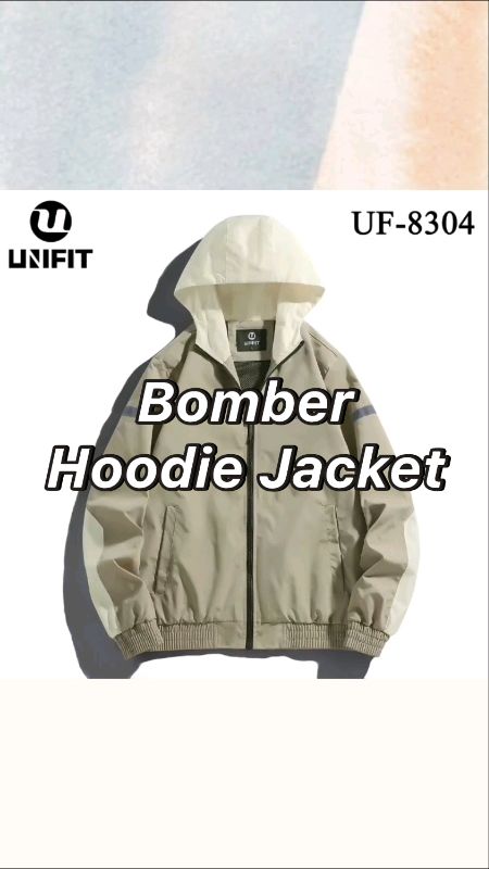 UNIFIT Bomber Hoodie Jacket #mensfashion #womenfashion #Unifit #bomberjacket ##hoodiejacket #jacket