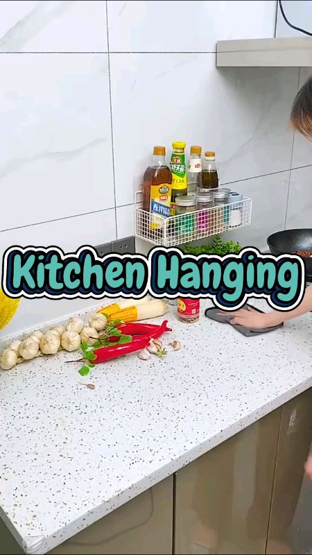 Upgraded Wall Mounted Kitchen Hanging Rack Spice ✨ #FreeCoinsInShopeeVideo #MasMuraSaShopee #budgetfriendly #homefinds #budolera