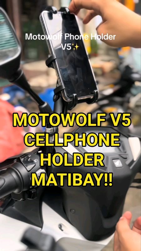 MOTOWOLF V5 / VERSION 5 CLAMP TYPE & SIDE MIRROR TYPE PWEDE SA LAHAT NG CELLPHONE #cellphoneholder #motowolfv5 #original #fyp #FreeCoinsInShopeeVideo